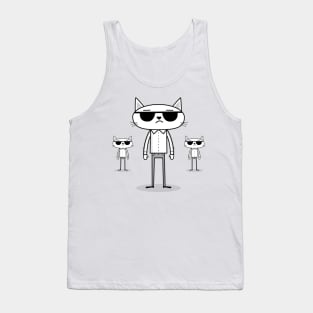 Cool Cats, Snarky Cats, Judgmental Cats Tank Top